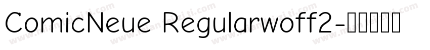 ComicNeue Regularwoff2字体转换